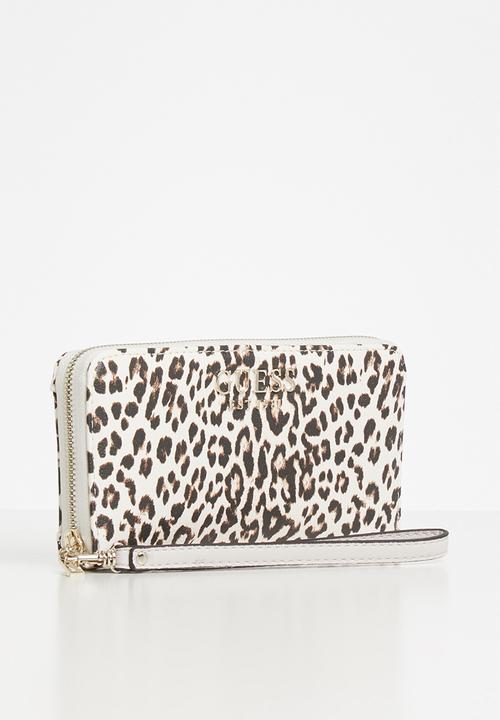 GUESS - Lorenna large zip around - neutral & black
