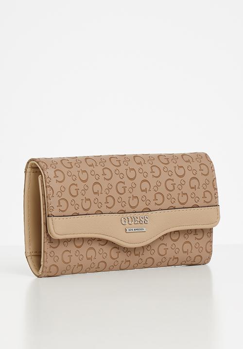 GUESS - Modesto slim clutch - tan