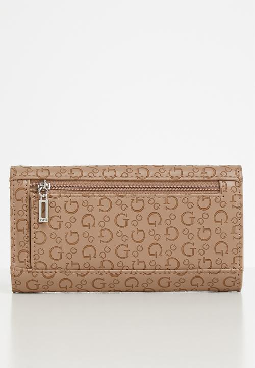 GUESS - Modesto slim clutch - tan