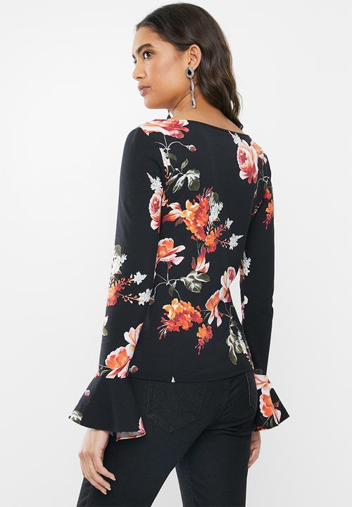 GUESS - Long sleeve Kayleen top - black