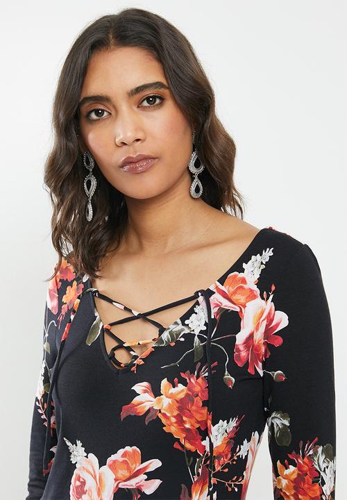 GUESS - Long sleeve Kayleen top - black