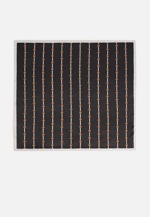 MANGO - Neck scarf horsi - black