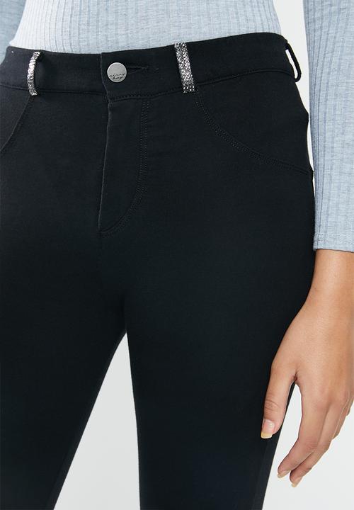SISSY BOY - Joey axel knit jegging with bling - black