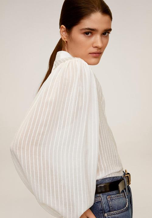 MANGO - Shirt adriana - cream 