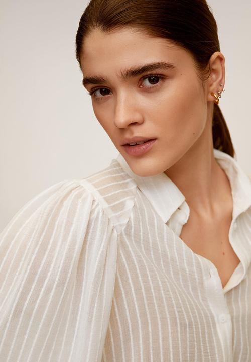 MANGO - Shirt adriana - cream 