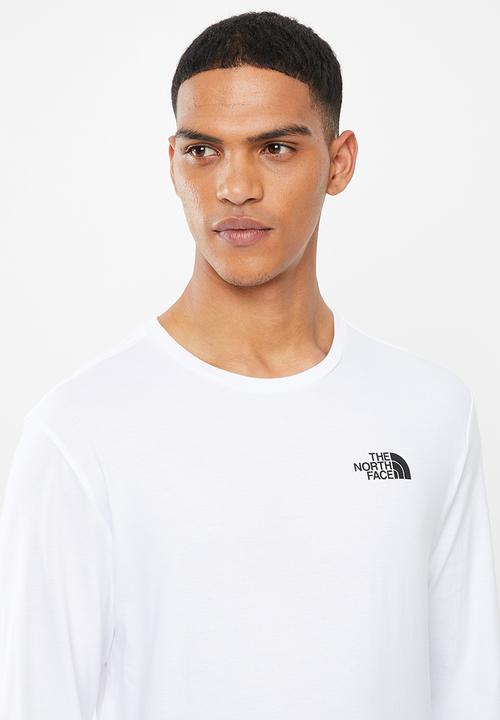 The North Face - Redbox long sleeve tee - white