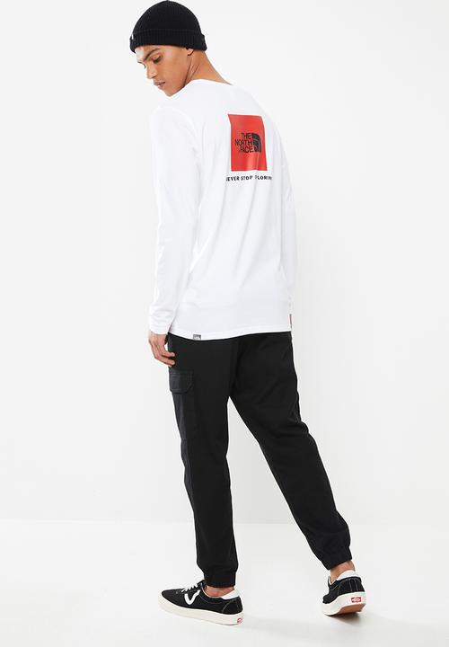 The North Face - Redbox long sleeve tee - white
