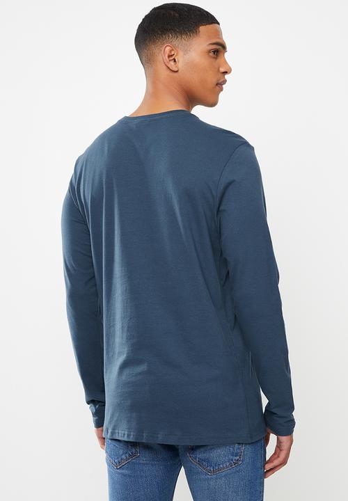 The North Face - Long sleeve fine tee - navy