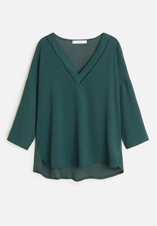 MANGO - Chemi T-shirt - green