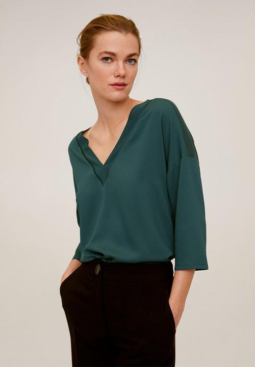 MANGO - Chemi T-shirt - green