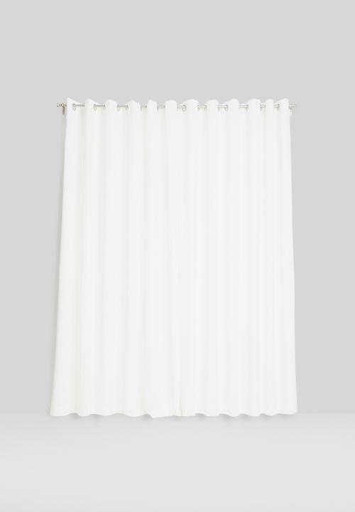 Sixth Floor - Eyelet curtain extra length - white