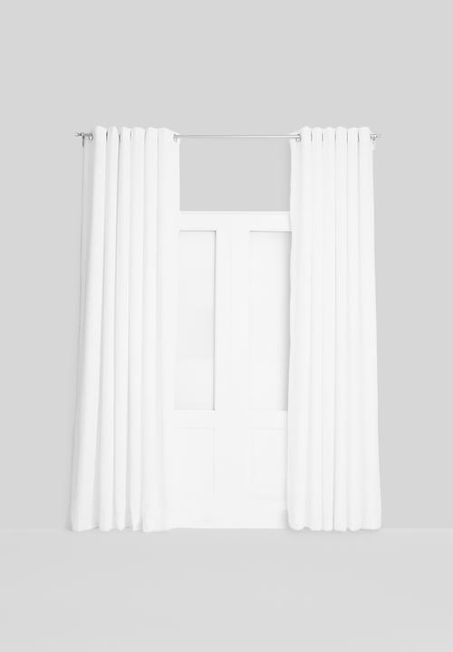 Sixth Floor - Eyelet curtain extra length - white