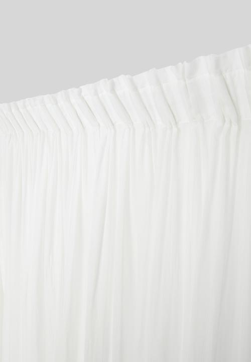 Sixth Floor - Textured sheer taped curtain - white