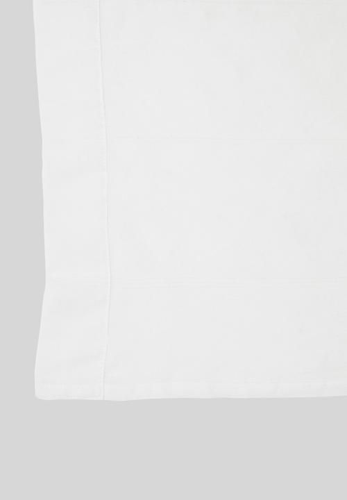 Sixth Floor - Textured sheer taped curtain - white