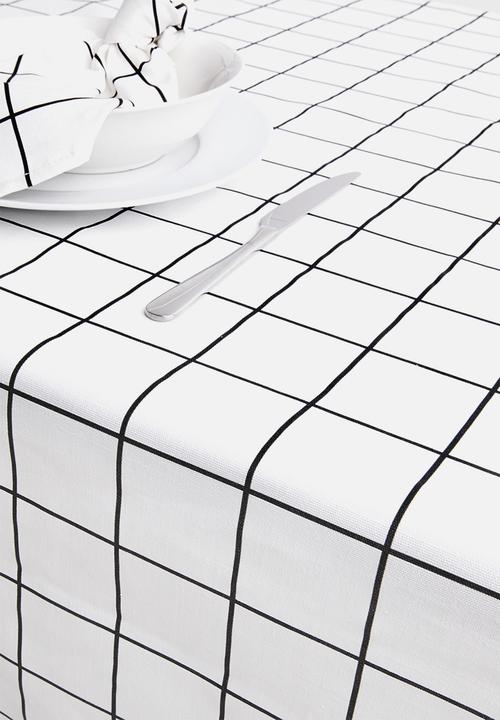 Sixth Floor - Check-in table cloth - white