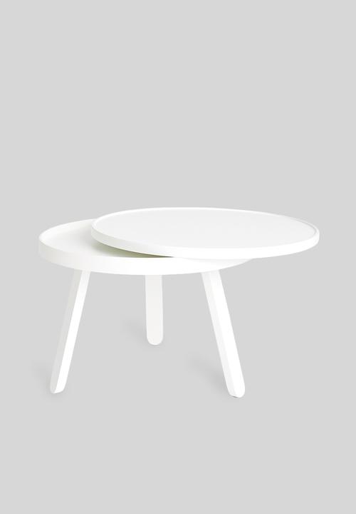 Sixth Floor - Coffee table with tray - white