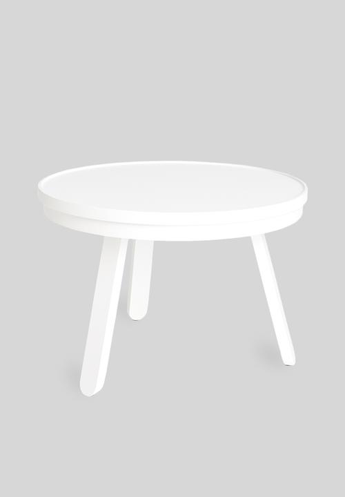 Sixth Floor - Coffee table with tray - white