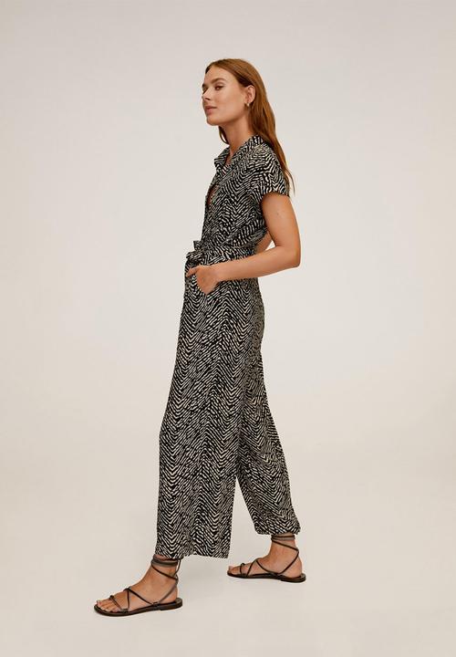 MANGO - One-piece suit creta - black