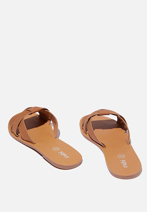 Cotton On - Luna interlock slide - tan 