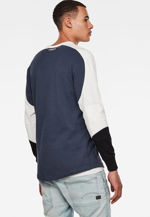 G-STAR - Baseball long sleeve tee - indigo
