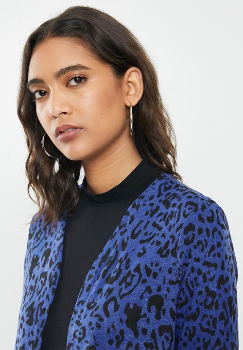 Vero Moda - Leonetta long sleeve open coatigan - black sodalite