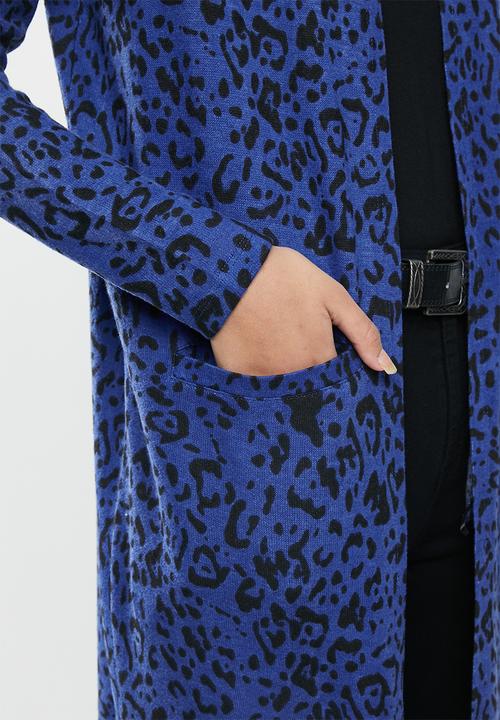 Vero Moda - Leonetta long sleeve open coatigan - black sodalite
