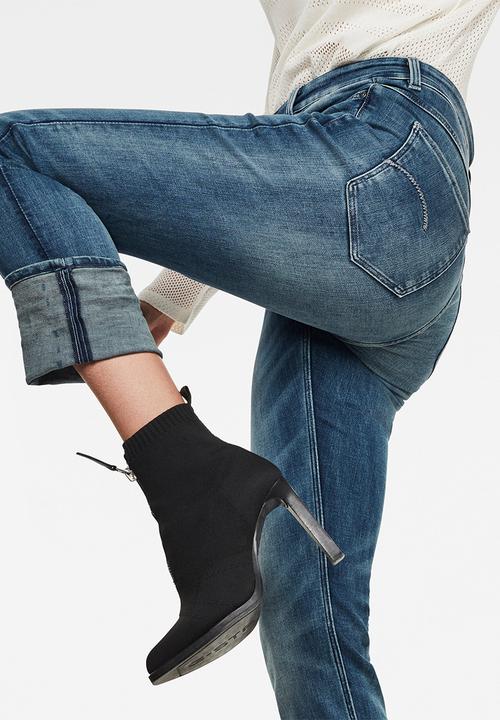 G-STAR - 4311 Noxer high straight jeans - faded azurite