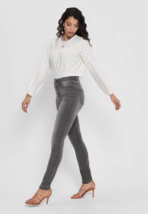 Jacqueline de Yong - Cathinka long sleeve top - white