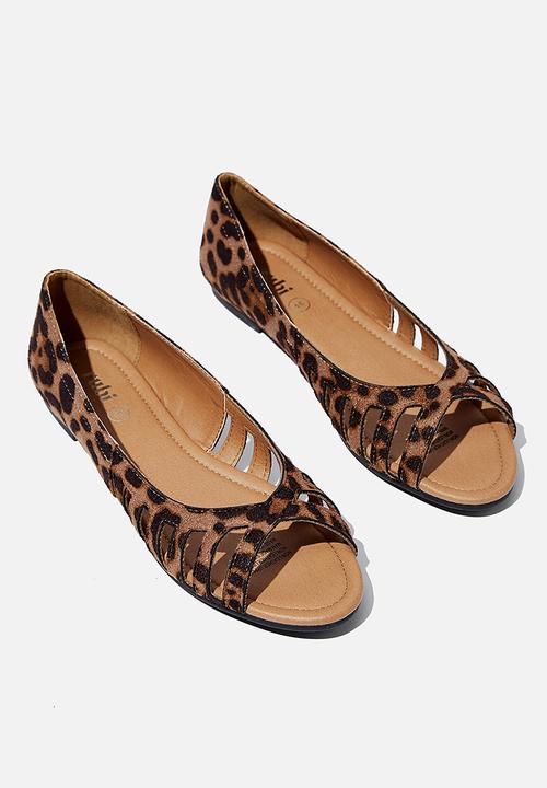 Cotton On - Essential lara peep - brown