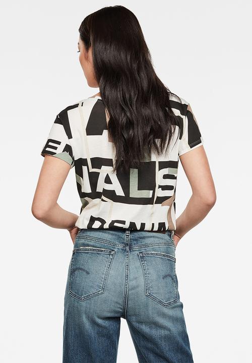 G-STAR - Gyre short sleeve tee - light thymol modernist