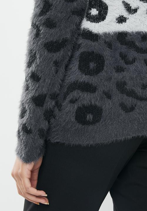 ONLY - Eliz long sleeve high neck pullover - grey