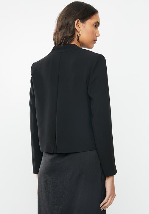 MANGO - Cropped blazer - black
