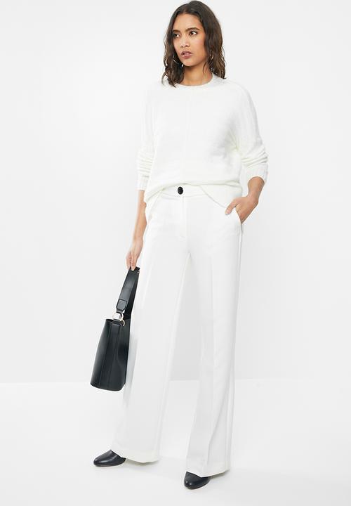 MANGO - Simon palazzo pants - white