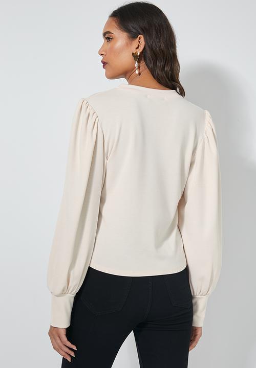 Superbalist - Puff sleeve top - neutral