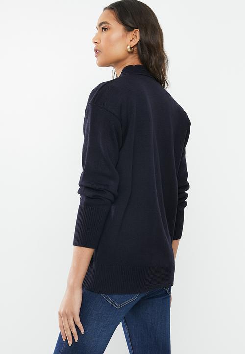 Superbalist - Slouchy pocket detail cardigan - navy