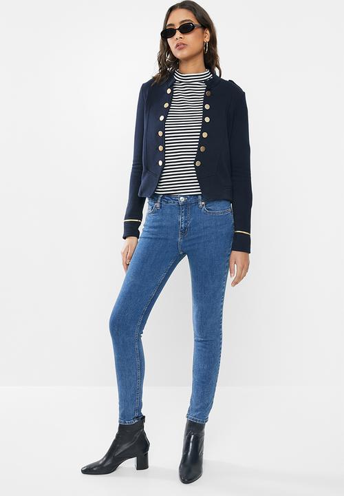 ONLY - Anetta long sleeve blazer - navy