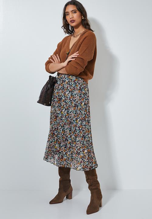 Superbalist - Sunray pleated midi skirt - multi