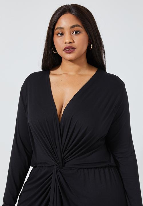 Superbalist - Twist front knot maxi - black