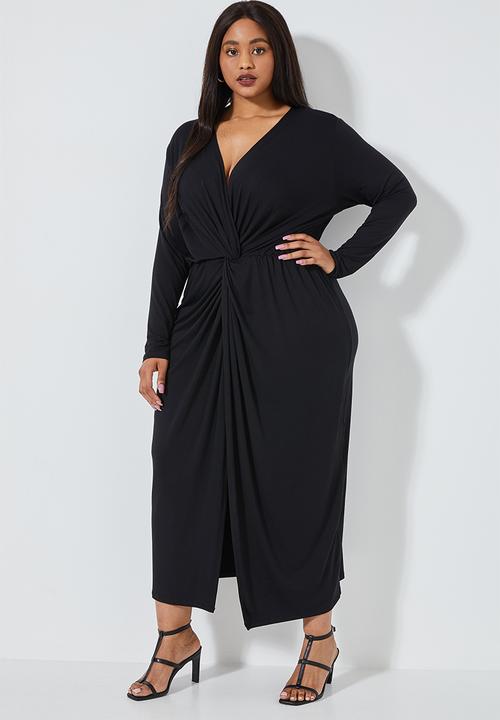 Superbalist - Twist front knot maxi - black