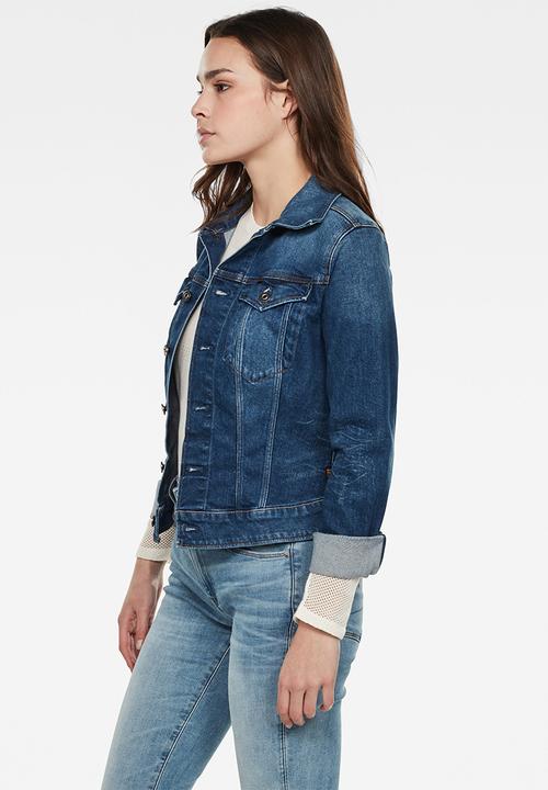 G-STAR - 3301 slim denim jacket - faded stone