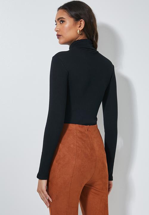 Superbalist - Rib poloneck - black