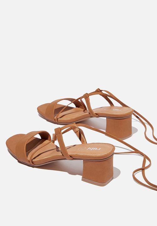 Cotton On - Eva strappy heel - tan