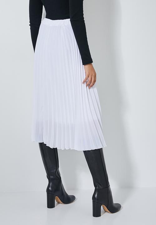 Superbalist - Sunray pleated midi skirt - white 