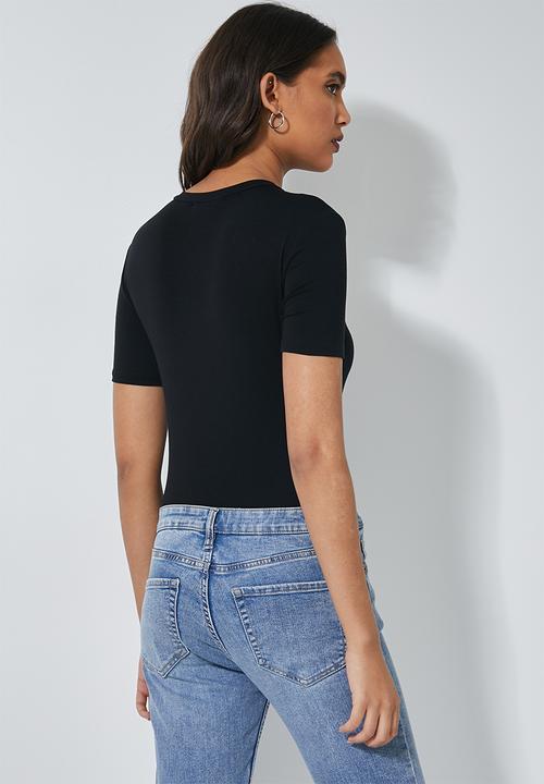 Superbalist - 2 Pack fitted crew neck tees -  black & white