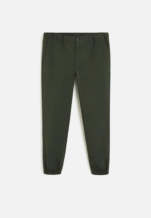 MANGO - Roma trousers - green