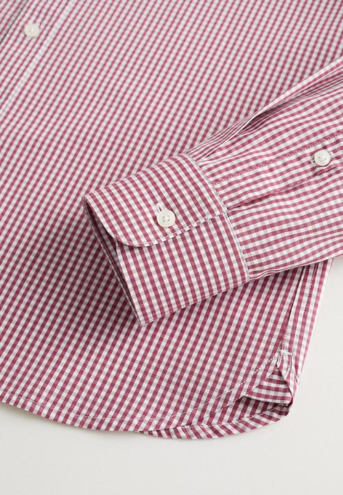MANGO - Vichy shirt - red