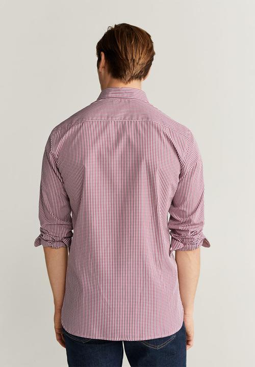 MANGO - Vichy shirt - red