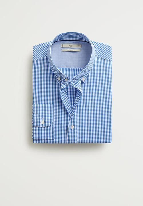 MANGO - Vichy shirt - blue