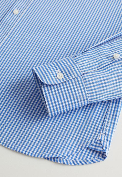 MANGO - Vichy shirt - blue