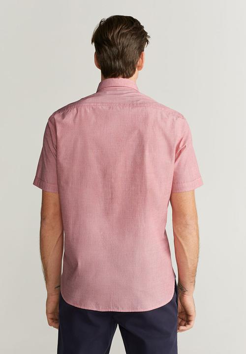 MANGO - Ginza shirt - red